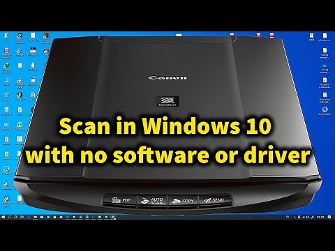 How to Scan a Document or Photo in windows 10 without software or driver