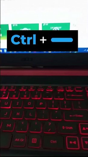 Zoom In Zoom Out Using Shortcut Keys