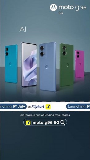 Introducing the all-new moto g96 5G- Launching 9th July