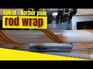 Spiral rod wrap - Barber pole rod wrap tutorial