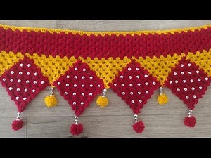Door Hanging Toran Making at Home | Woolen Toran New Design | Door Hanging Crochet 2019