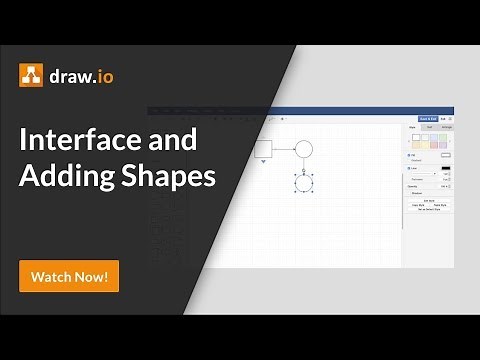 How to use the draw.io interface in Atlassian Confluence and add shapes to your diagram