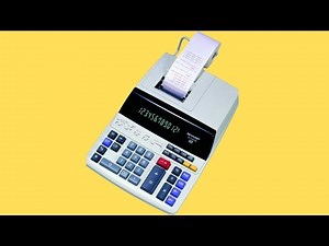 Sharp EL-1197PIII Heavy Duty Color Printing Calculator with Clock and Calendar