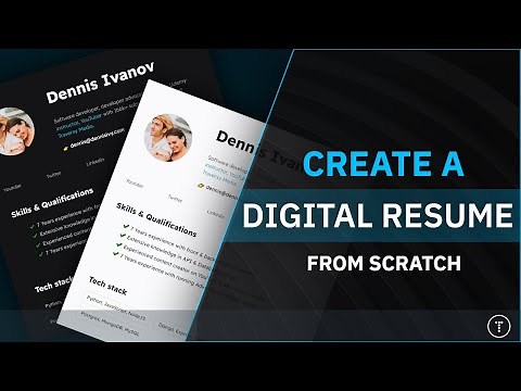 Build A Digital Resume & Host For Free
