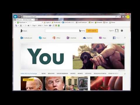 Make MSN the default web page