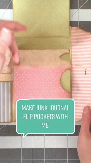 Junk Journal Flip Pockets Tutorial | DIY Vintage Scrapbook Ideas