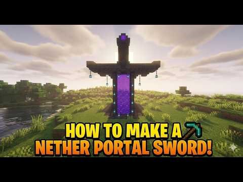 Minecraft: How to Build a NETHER SWORD PORTAL! (Tutorial)