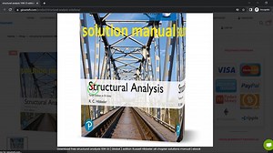 structural analysis 10th SI edition hibbeler all chapter solutions manual