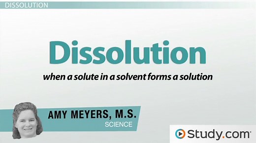 Dissolution in Chemistry | Definition, Examples & Factors