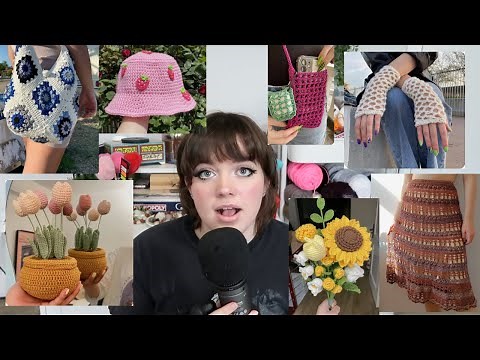 50 easy crochet project ideas for SPRING with free patterns (beginner friendly)
