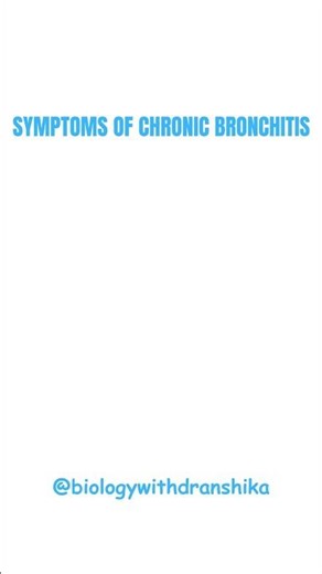 Chronic Bronchitis: When Cough Becomes a Daily Habit — Know the Symptoms! #neet #biology#awerness