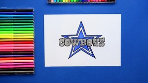 How to draw the Dallas Cowboys Logo [NFL team]