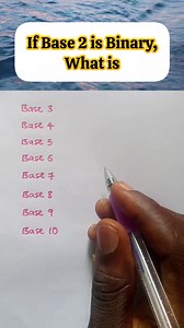 12K views · 185 reactions | If Base 2 is Binary what is: base 3, 4, 5 ...? #educational #students #mathematics #numberbase #viralreels | Table of Knowledge TV | Facebook