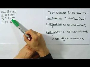 Performing a Sign Test in Nonparametric Statistics, Problem 3