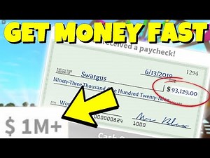 How To GET MONEY FAST In Welcome To Bloxburg ! (2021) Roblox