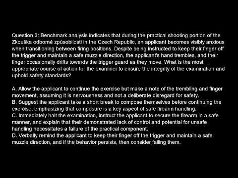 Czech Republic Gun Proficiency Exam Zkouška odborné způsobilosti Free Practice Test And Answers U
