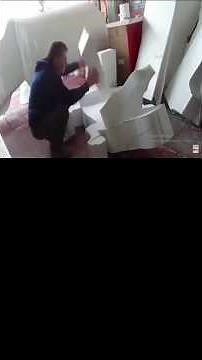 Crocodile/Styrofoam Sculpture