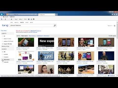 How to Use Search and Filters in Bing