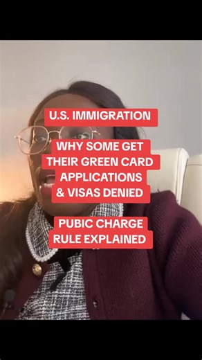 Why some green card and visa applications are denied. The public charge rule explained. ✅Watch the video to learn more. ****** If you need help or guidance with any U.S. immigration matters, especially with these major changes, please don’t hesitate to reach out. We’re always ready to assist you. ☎️☎️ 1 (802) 780 0564☎️☎️ 📨: hello@akpokulaw.com Post by Diana From the AK Poku Law Team #akpoku #akpokulaw #publicchargerule #greencarddenial #visadenied