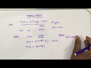 Master's Method to solve recurrence relations (CLRS)-Part-1