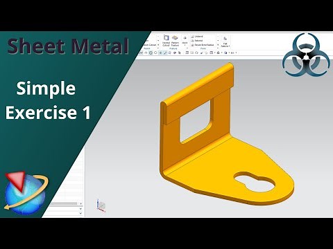 Siemens Unigraphics NX-Sheet Metal || Simple Exercise 1 for Beginners