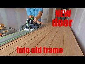 New door into old frame . #How to install a door .