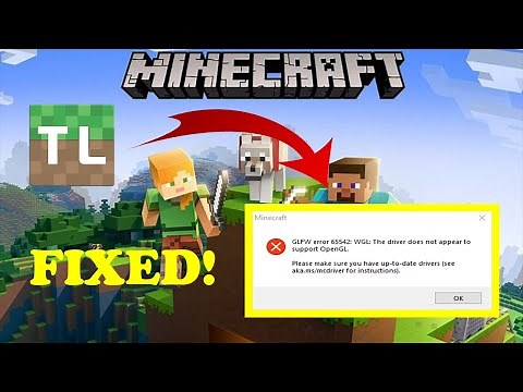Minecraft OpenGL | How to fix Minecraft Open GL error | Driver does not support OpenGL | Easy Fix