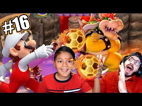 WE FACE BOWSER WITH FIRE BALLS | Super Mario 3D World Chapter 16 | Karim Juega