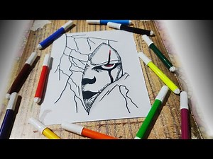 Joker Drawing With Sketch Pen, Drawing Tutorial