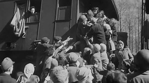 Moment US troops save thousands of Jews from Nazi death train