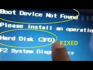 Easy Ways to Fix "Boot Device Not Found Error" 3FO in hp Laptop