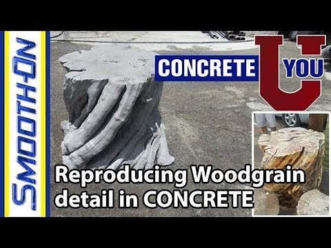 How To Make a Silicone Mold For Woodgrain Concrete Using Rebound 25
