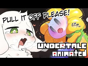 Frisk forced stick the 'Determination' inside Flowey