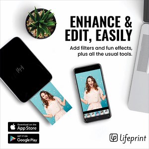 Lifeprint 3x4.5 Hyperphoto Printer for iPhone & Android - BLACK
