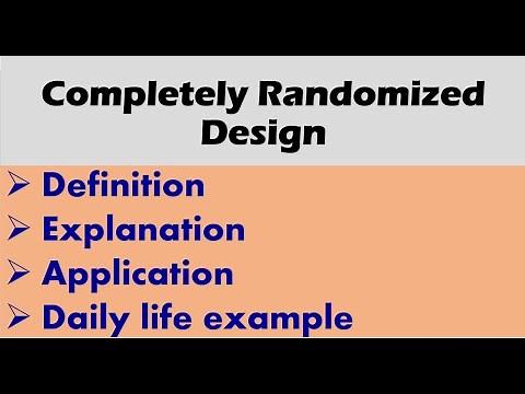 Completely Randomized Design