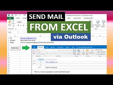 Send Mail From Excel via Outlook