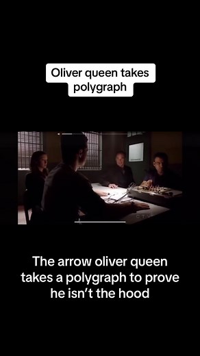 The arrow lie detector scene #dc #arrowverse #oliverqueen #stephanamell #diggle #greenarrow #arrow #liedetector #polygraph