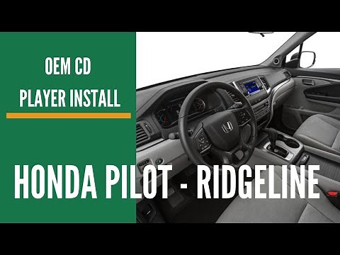 2016-2020 Honda Pilot and 2017-2020 Honda Ridgeline Factory OEM CD Player Install- Easy and Seamless
