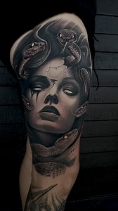 3.7K views · 19K reactions | Medusa on my dude Corey #tattoo #tattooartist | Tim Rogers | Facebook