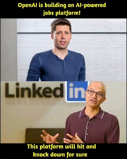 OpenAl is building an Al-powered jobs platform!Linked inThis platform will hit and knock down for s