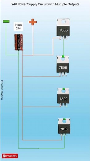 How to Build a 24V Power Supply with Multiple Outputs | Electronics Project