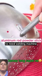 1.4M views · 7.7K reactions | aluminum rod powder stick no need welding machine, konting init lang sapat na, kamay lang gamit. #weldingrod #aluminumrod credit: mavigadget | Kapa News Tv | Facebook