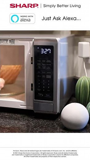 Sharp Microwave (SMC1449FS) with Alexa Popcorn Command