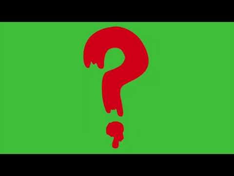 Question Mark Motion In Green Screen