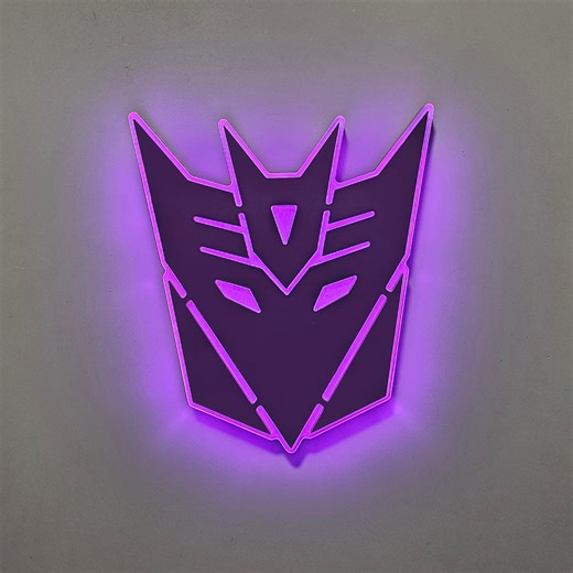 Decepticons LED Sign: Edge Lit Transformers Fan Art - Etsy