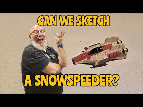 261 Days Strong: Today, I'm Sketching A Rebel Snowspeeder