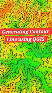 Generate Contours in QGIS #shorts