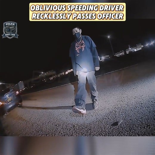 Oblivious Speeding Driver Recklessly Passes Officer - I'm trying to get home | Cops Radio