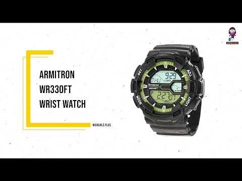 Armitron WR330 Watch Manual: How to Set Time & More | User Guide