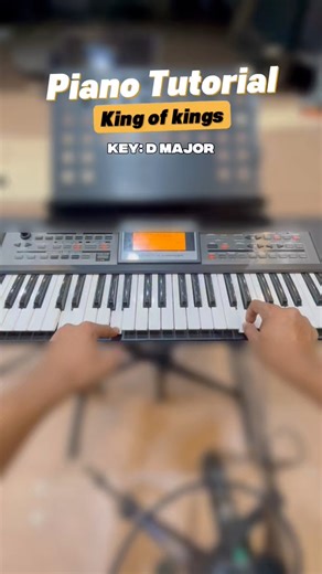 “Wanna learn how to play King of Kings on piano? 🙌 Here’s a simple tutorial in the Key of D Major — perfect for worship sets and church services. Focused on smooth chord transitions, steady left-hand support, and a right-hand pattern that’s easy to follow even for beginners. Practice it slowly, feel the worship, and let every note glorify Him. ✨ Save this for your next worship rehearsal!” #KingOfKings #PianoTutorial #WorshipPiano #KeyOfDMajor #ChurchMusician #WorshipTeam #ChristianMusician #Pia